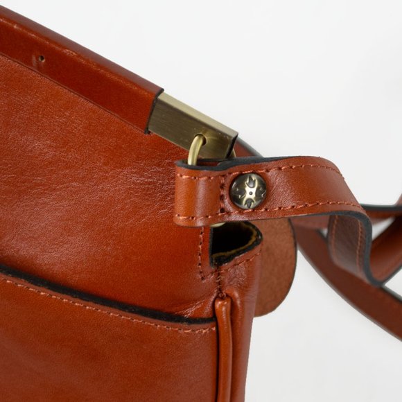 Patricia Nash Cinnamon Hand Cut Tooled Collection Veneto Floral Crossbod… - Picture 9 of 15